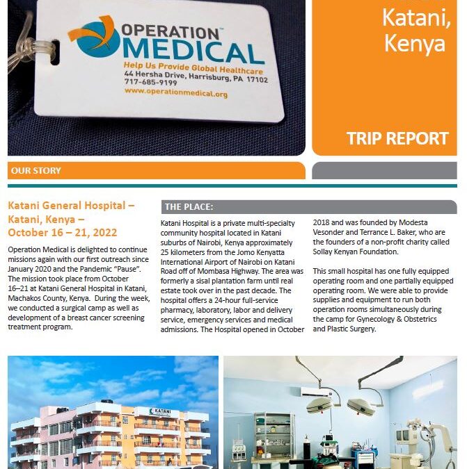 Operation Medical – Katani Hospital